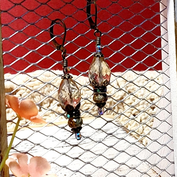 Romantic Victorian drop earrings new handmade - Picture 12 of 12